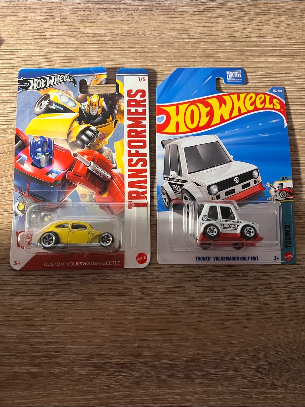 Hot Wheels Volkswagen Beetle & Golf MK1 Lot Transformers VW Mainline 2 Car